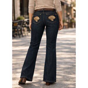 NFL Jeans Boot Cut jaguars Touch by Alyssa Milano size 26 New